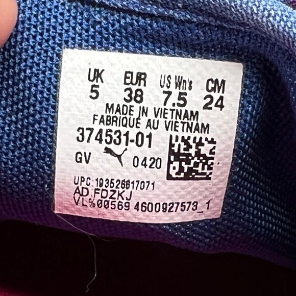 Puma Tie Dye Sneakers Women's Size 7.5 Colorful Slip On Comfort Athletic Shoes - Picture 13 of 13